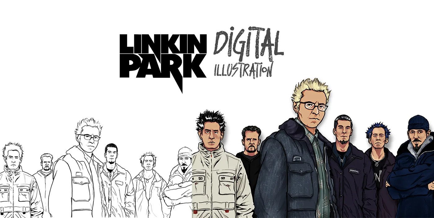 Linkin Park digital illustration