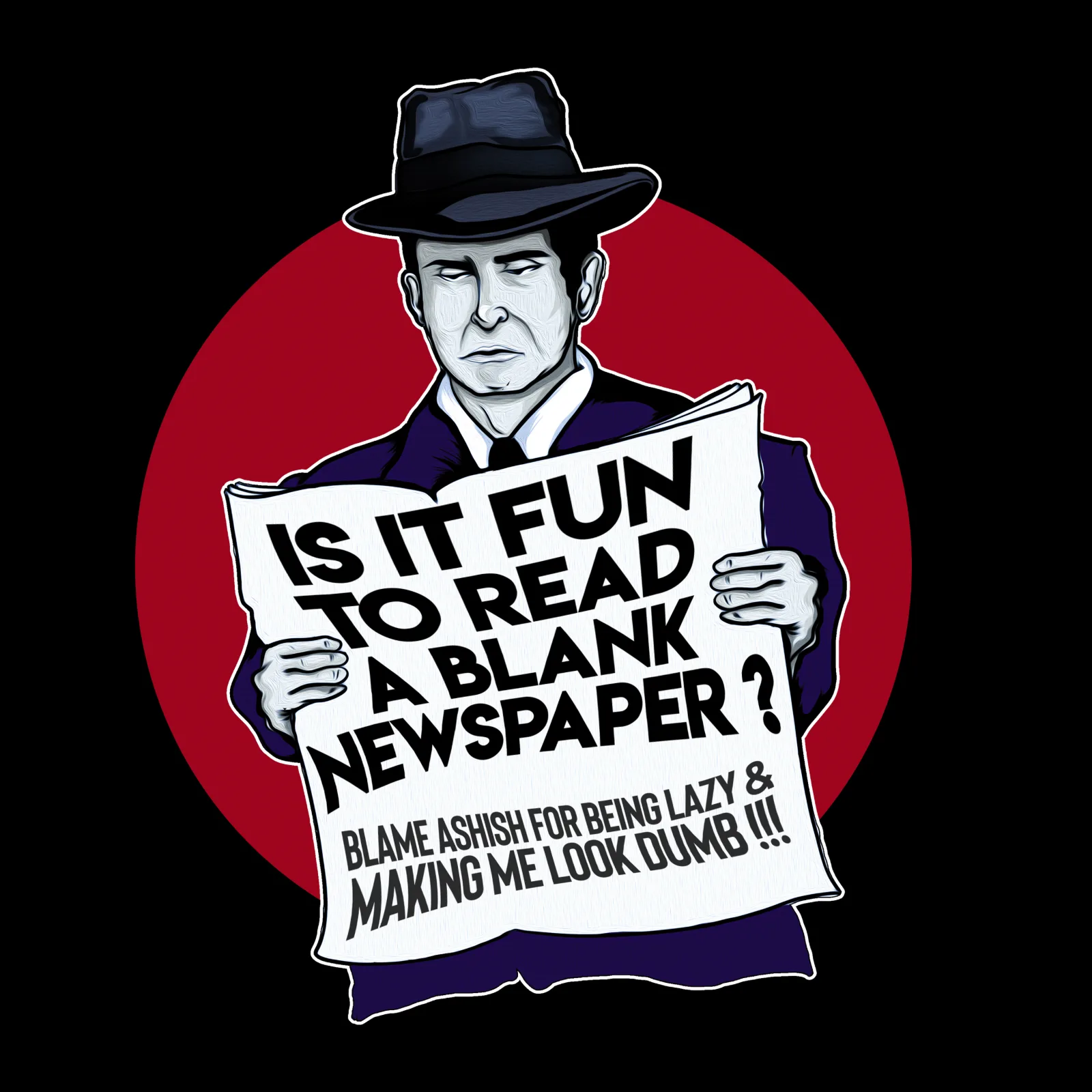 Is it fun to read a blank newspaper