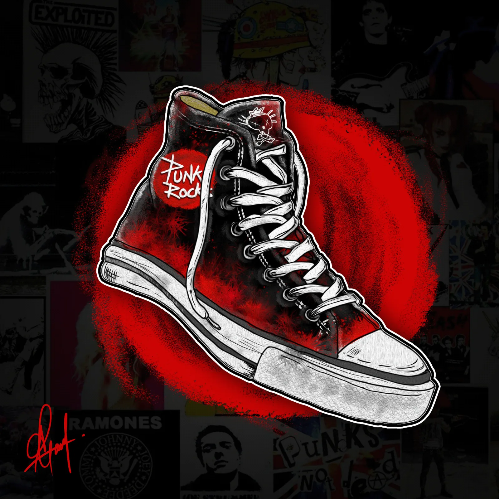 Punk Rock high-top