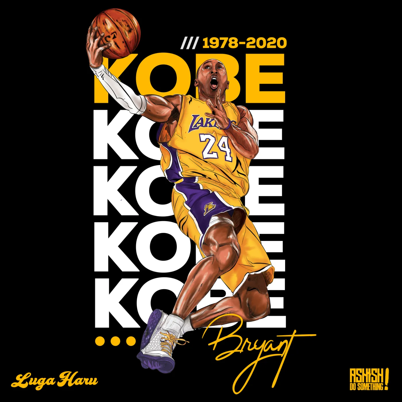 Step 6 — Final Kobe Bryant tribute composition