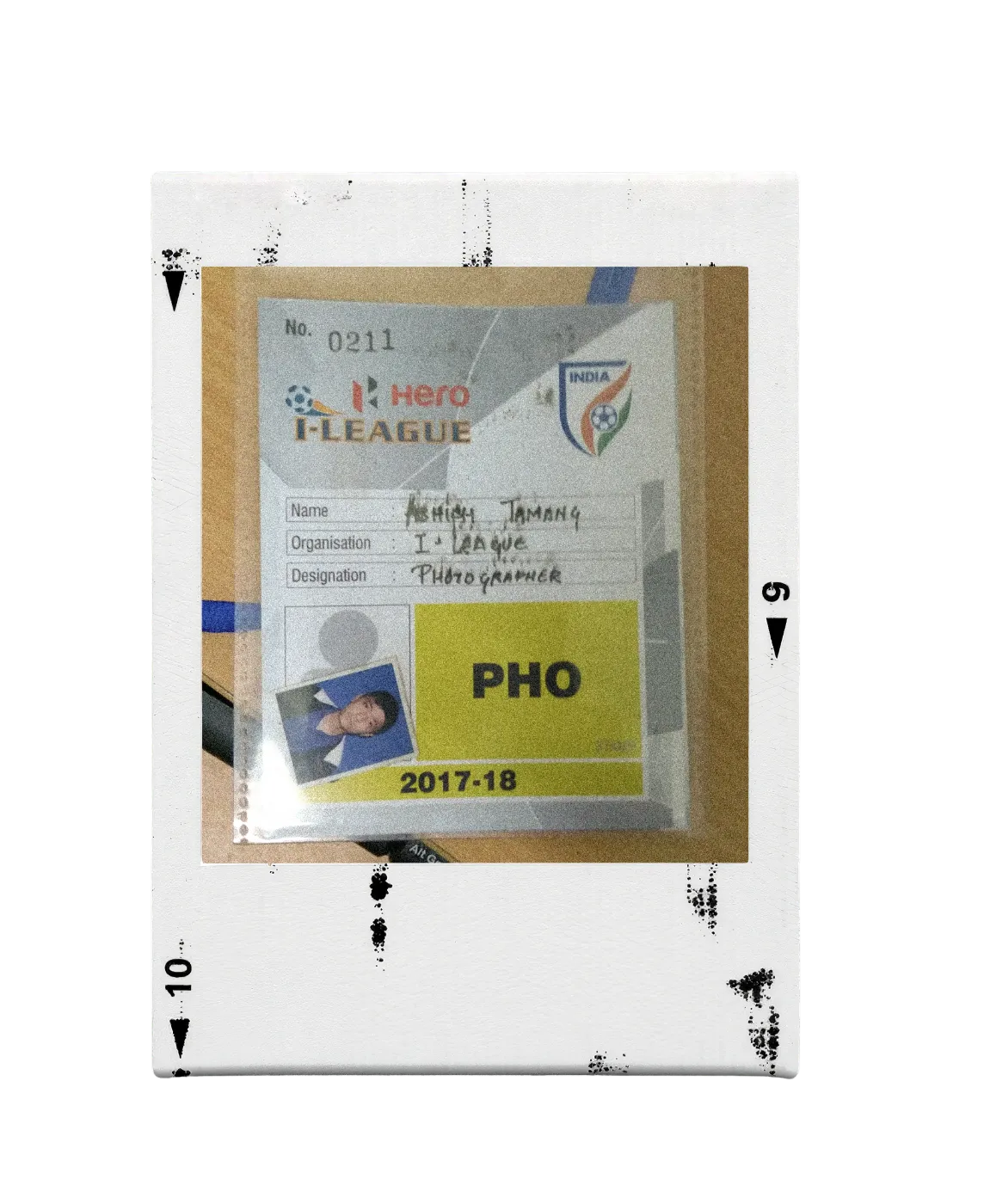 Hero I-League photographer ID card